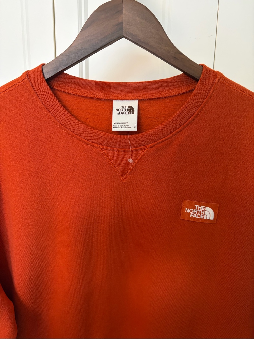 The North Face Men’s Crewneck Sweater in Burnt Orange